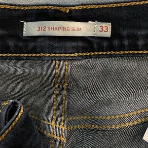 Levi’s shaping slim dark indigo jeans 33